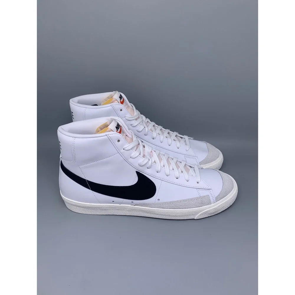 Nike Blazer Mid 77‎ Vintage White Black Shoes BQ6806-100 Men's Sz 13 New!